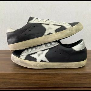 Golden Goose Archive Black Silver Size 39 / US 9
